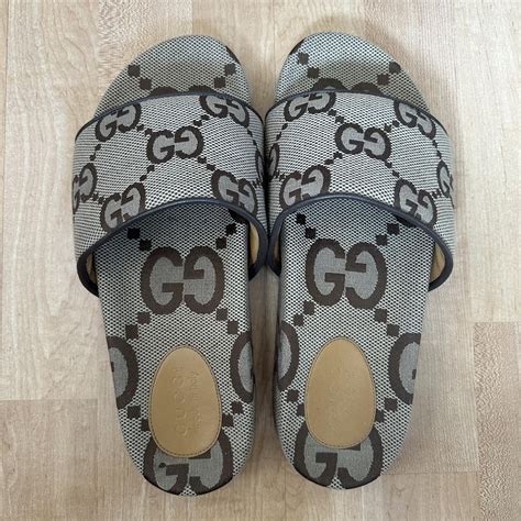 Men's maxi GG canvas slide sandal 